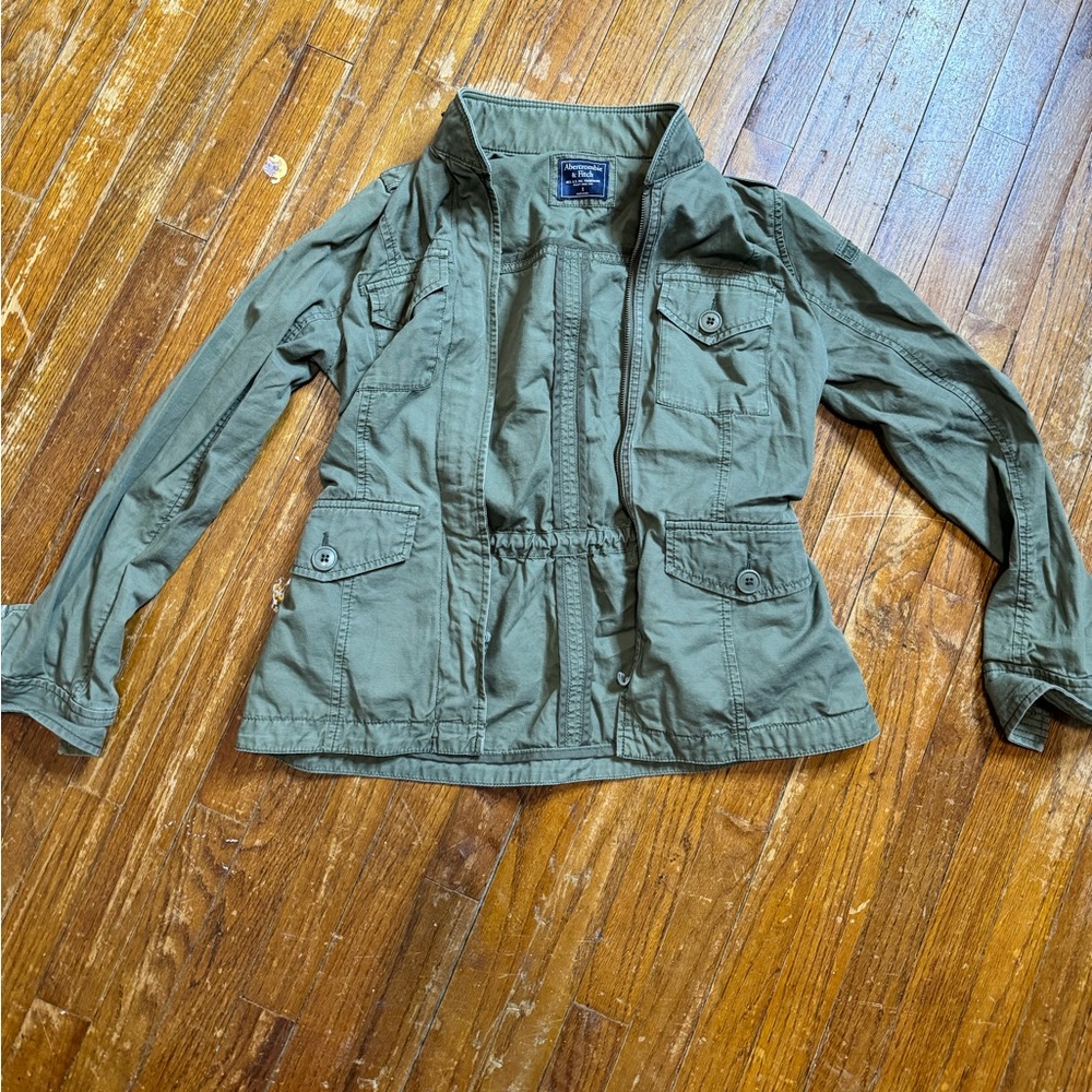 Abercrombie and fitch Olive Green Utility Jacket